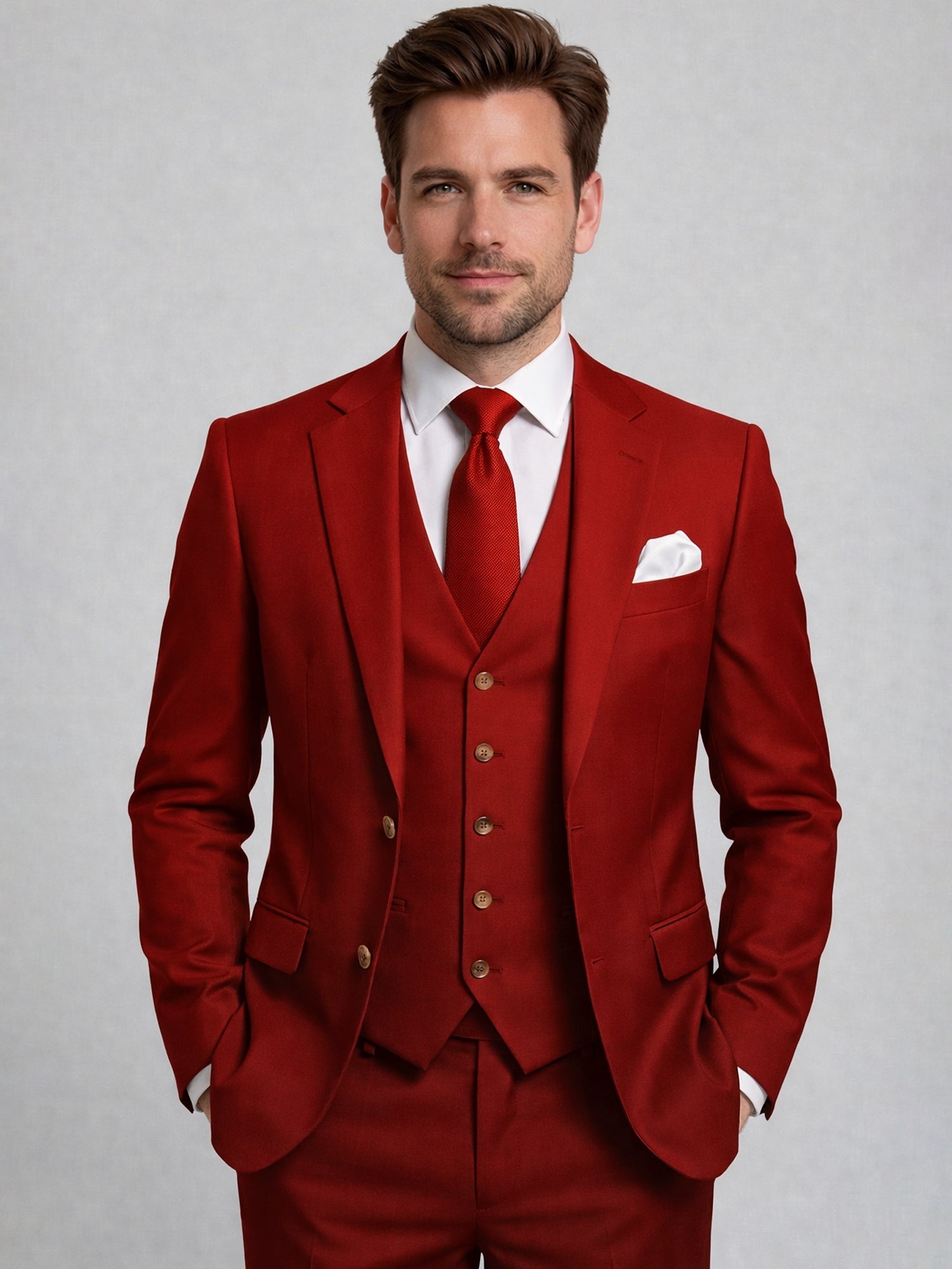 Men’s Tailored Three-Piece Suit
