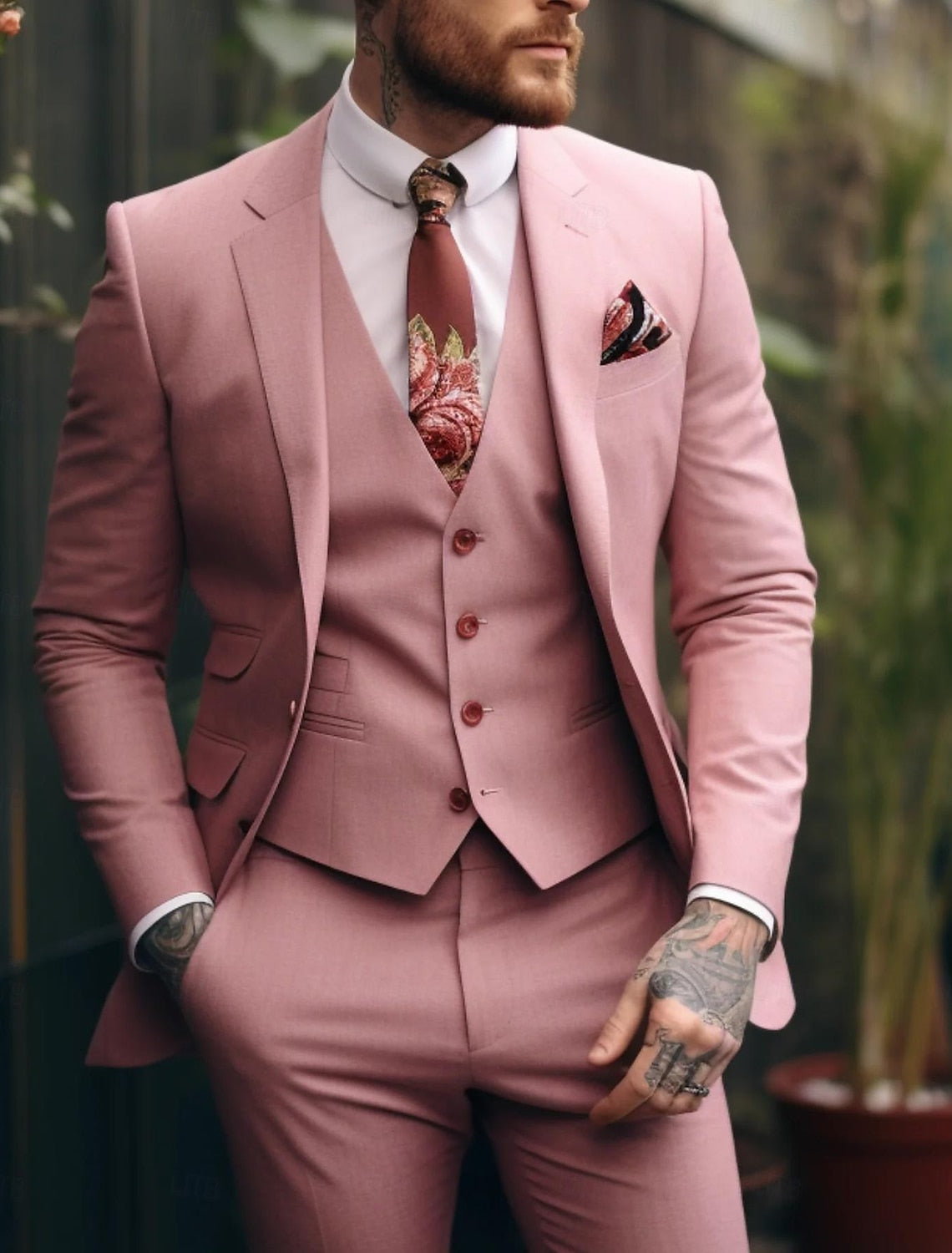 Men’s Three-Piece Wedding Suit
