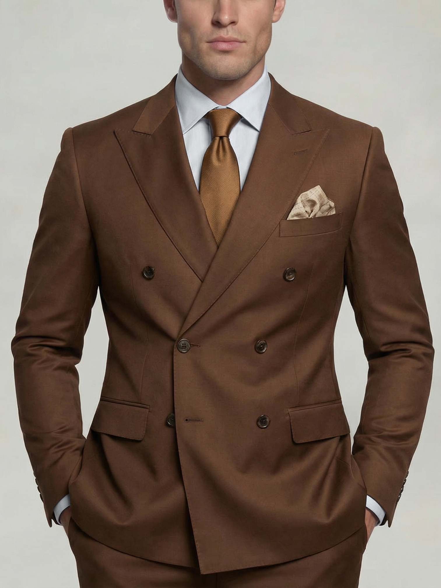 Men’s Two-Piece Double-Breasted Suit