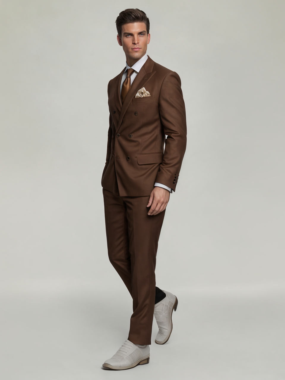 Men’s Two-Piece Double-Breasted Suit