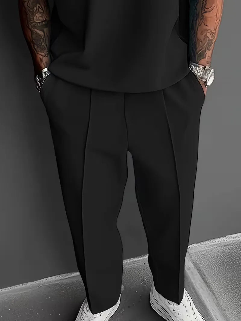 Men’s Two-Piece Set with Polo Shirt