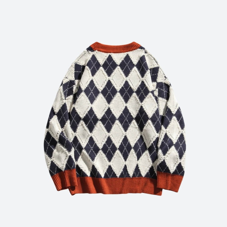 Men's Vintage Argyle Sweater