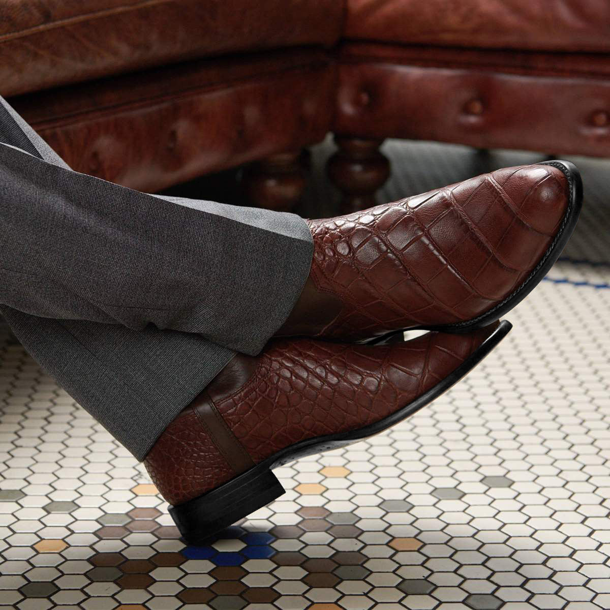 Men's Textured Western Boots