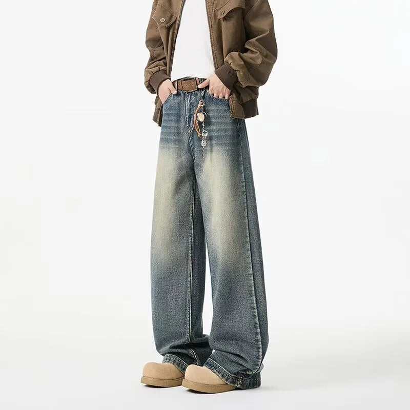 Men’s Washed Baggy Jeans