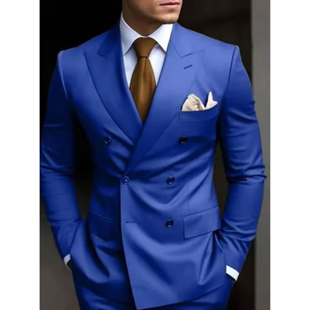 Men’s Double-Breasted 2-Piece Wedding Guest Suit