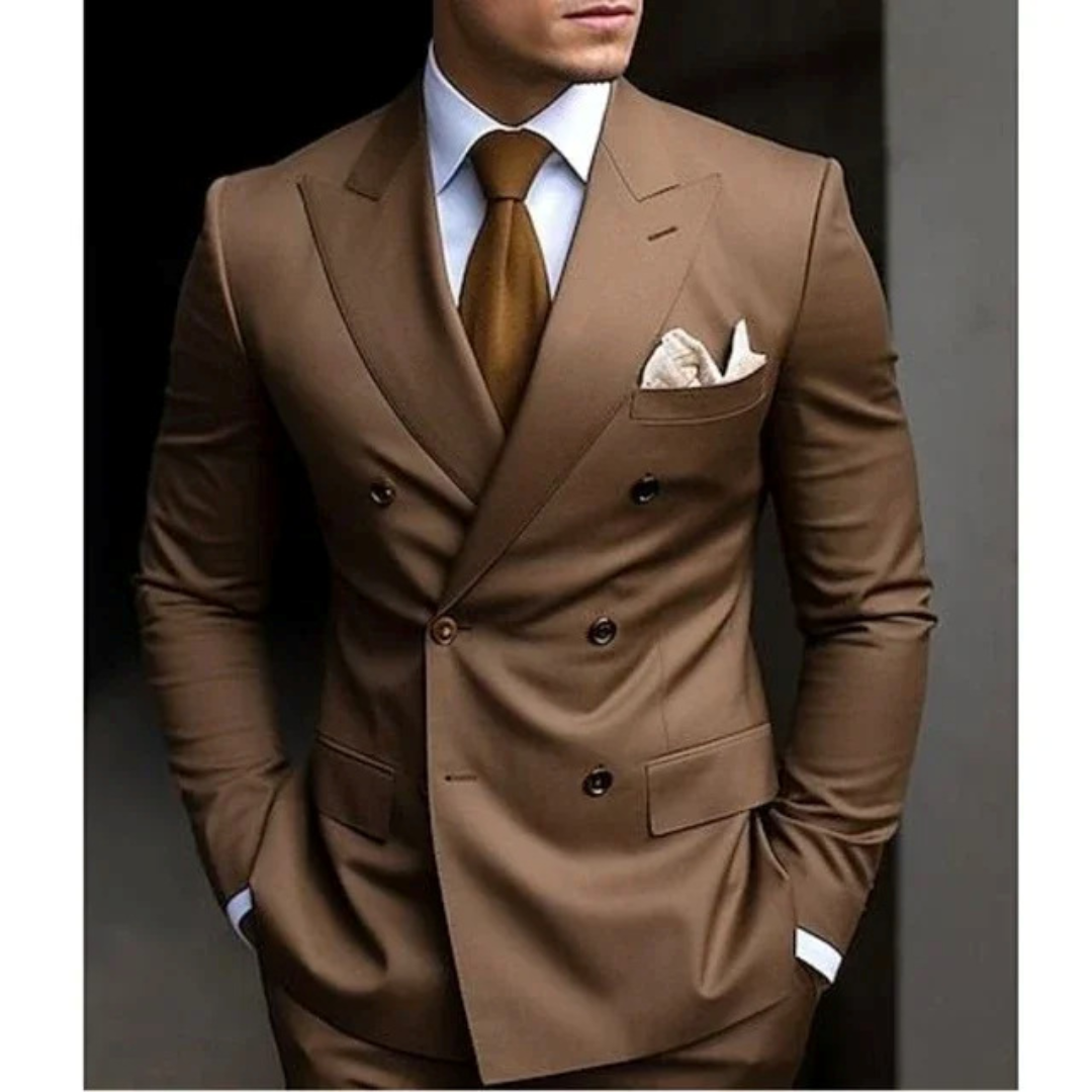 Men’s Double-Breasted 2-Piece Wedding Guest Suit