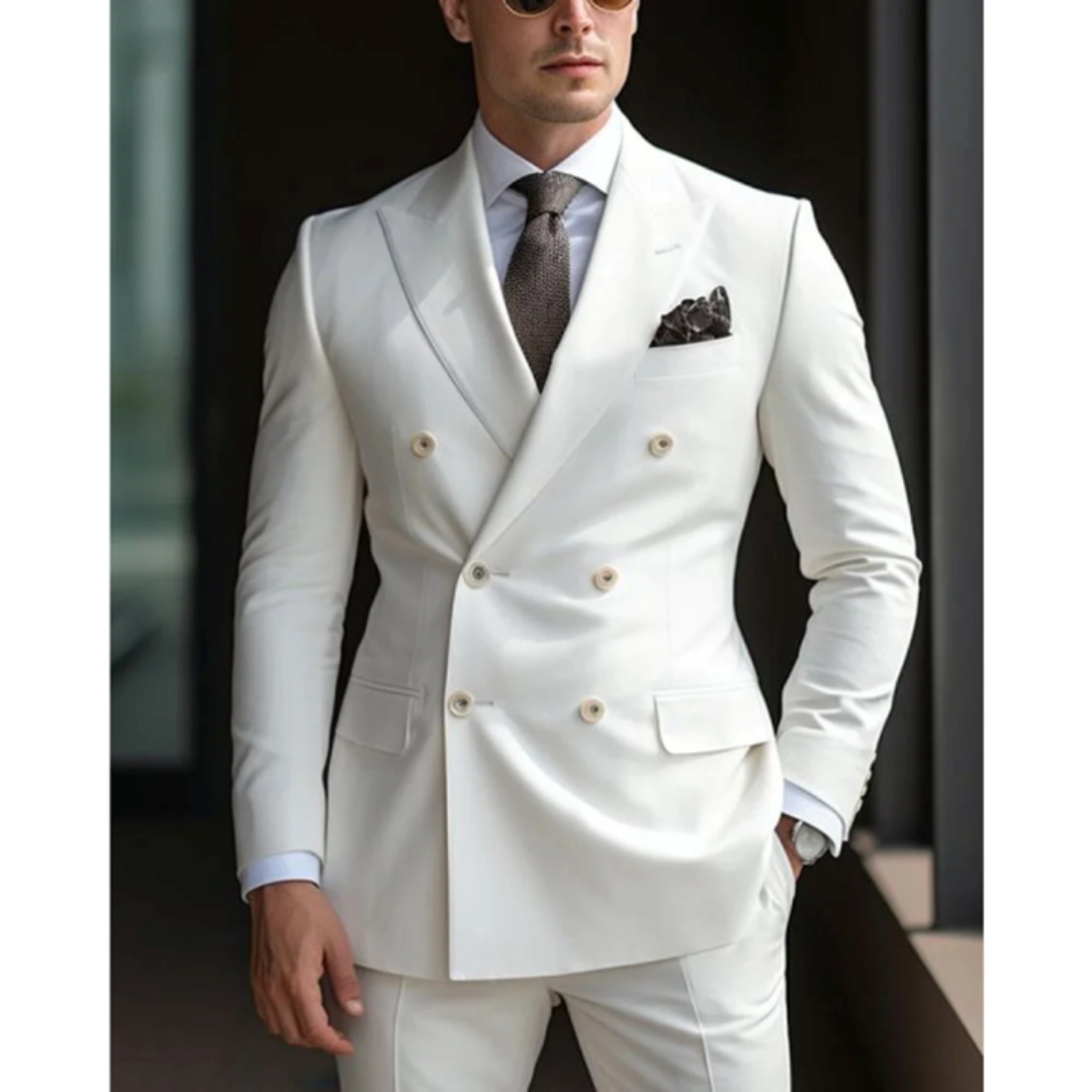 Men’s Double-Breasted 2-Piece Wedding Guest Suit
