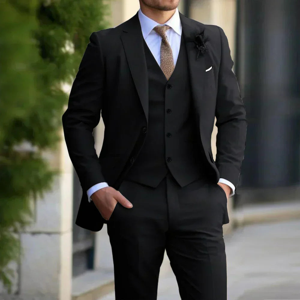 Men’s Formal 3-Piece Wedding Guest Suit