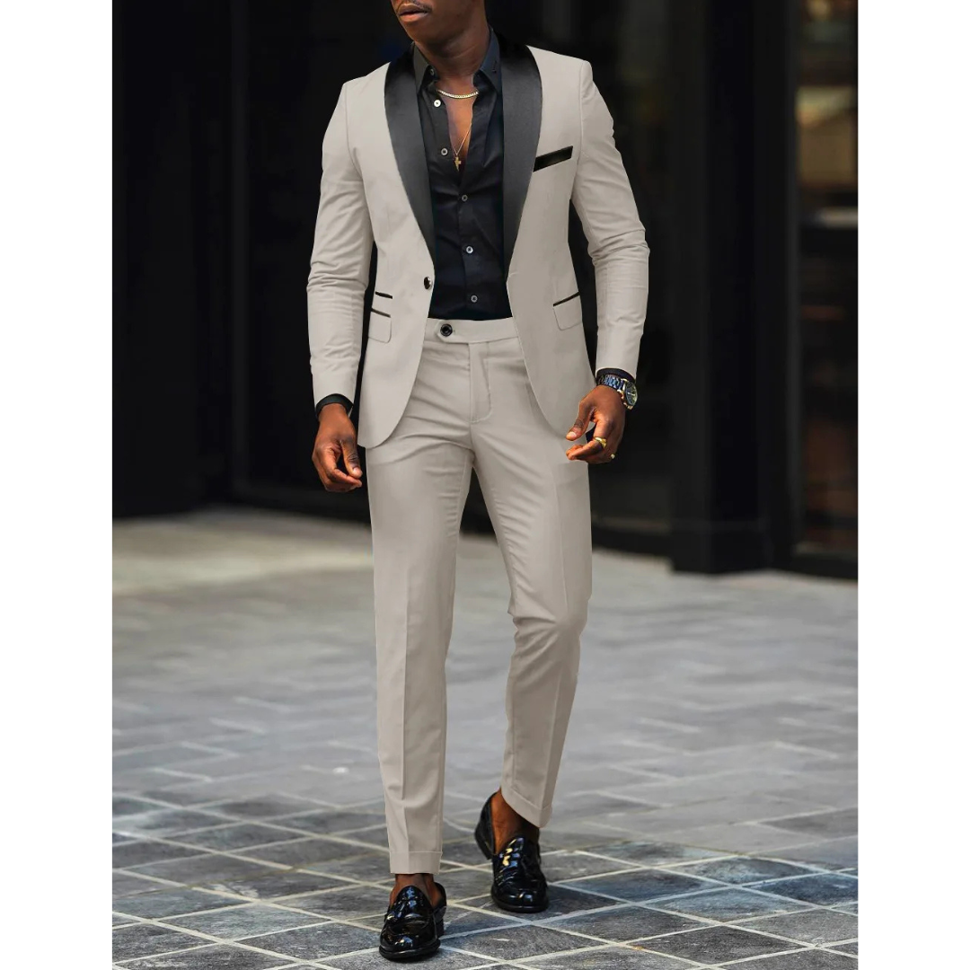Men’s Modern 2-Piece Slim Fit Wedding Guest Suit