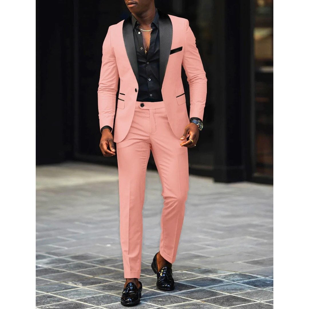 Men’s Modern 2-Piece Slim Fit Wedding Guest Suit