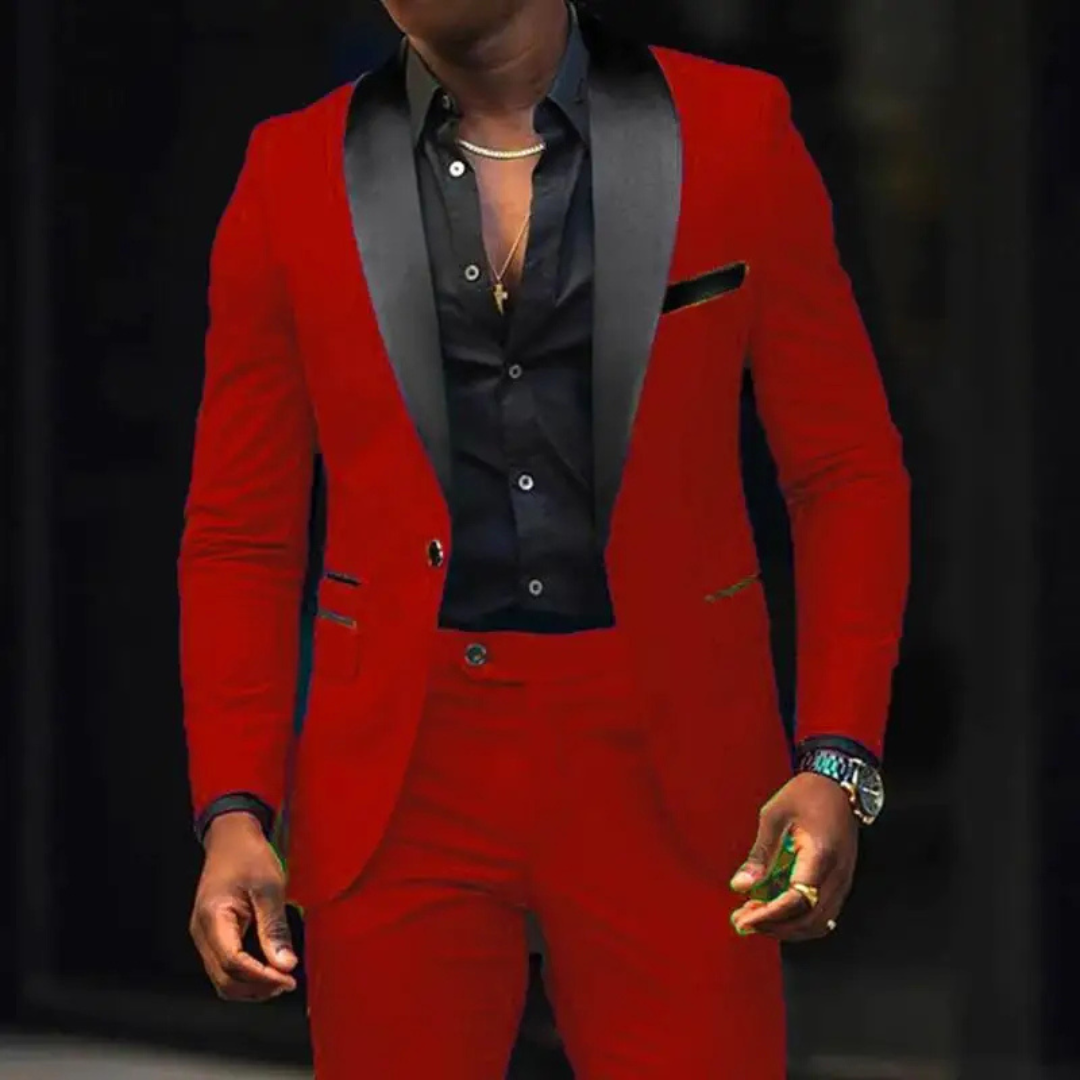 Men’s Modern 2-Piece Slim Fit Wedding Guest Suit