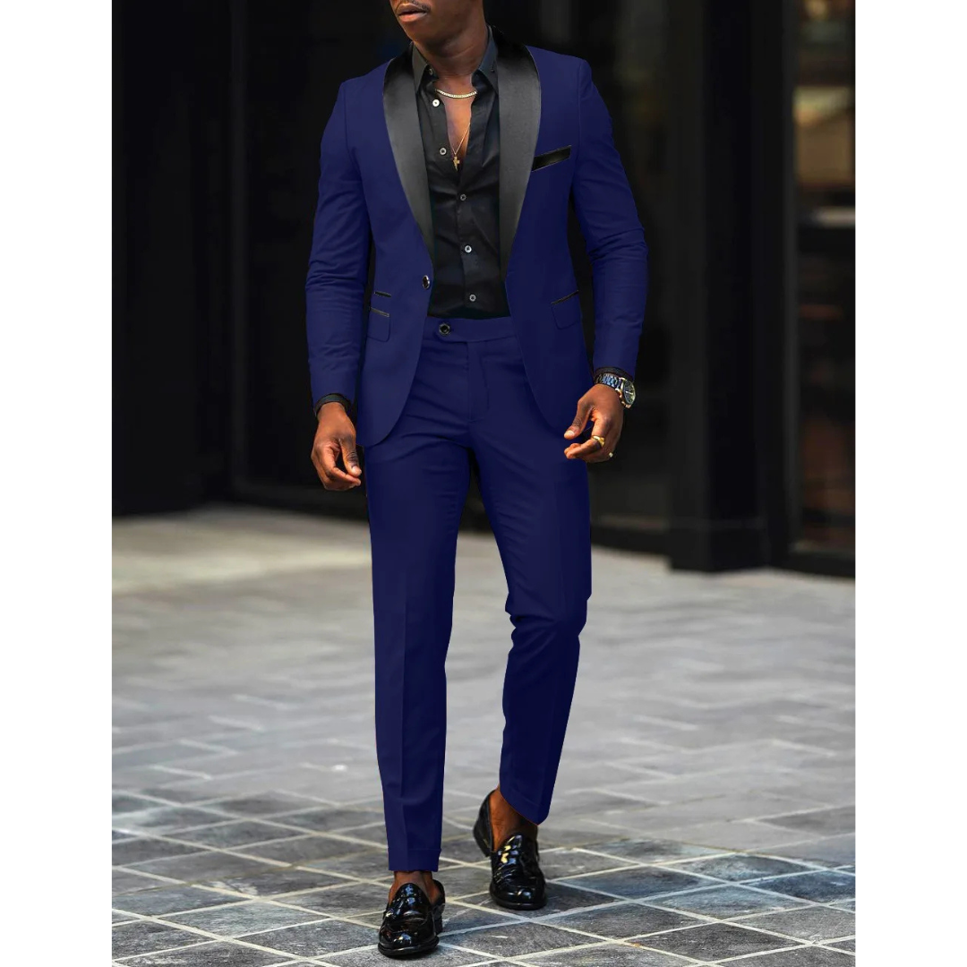 Men’s Modern 2-Piece Slim Fit Wedding Guest Suit