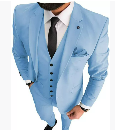 Men’s Slim Tailored 3-Piece Wedding Guest Suit