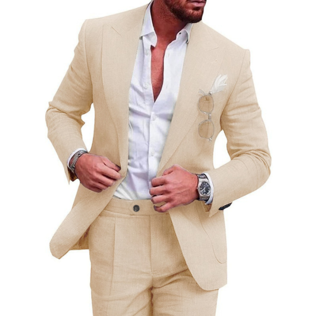 Men’s Three-Piece Wedding Guest Suit