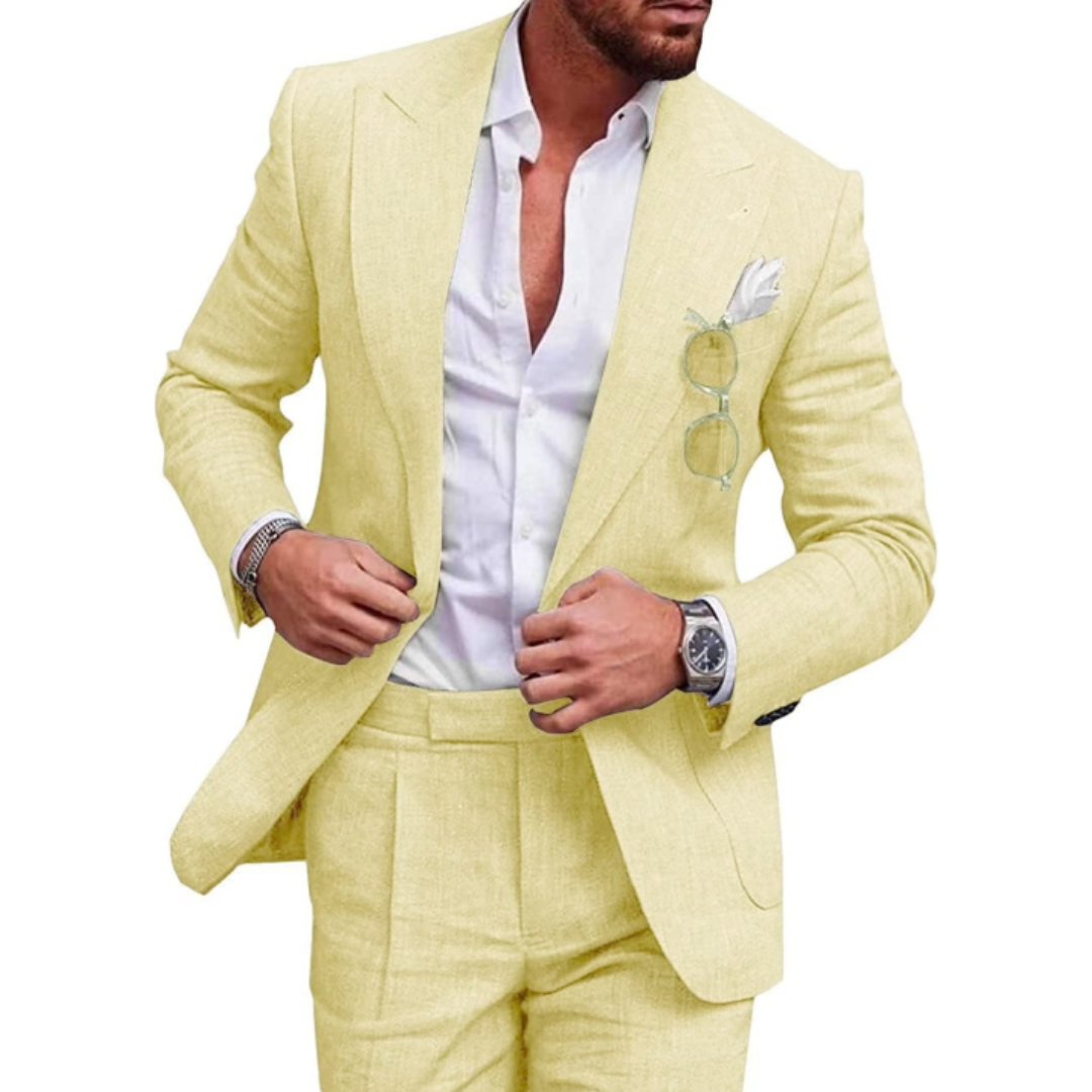 Men’s Three-Piece Wedding Guest Suit