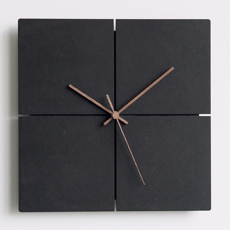 Minimalist Wall Clock 28 cm - Modern Round and Square Kitchen Clocks for Home Decor