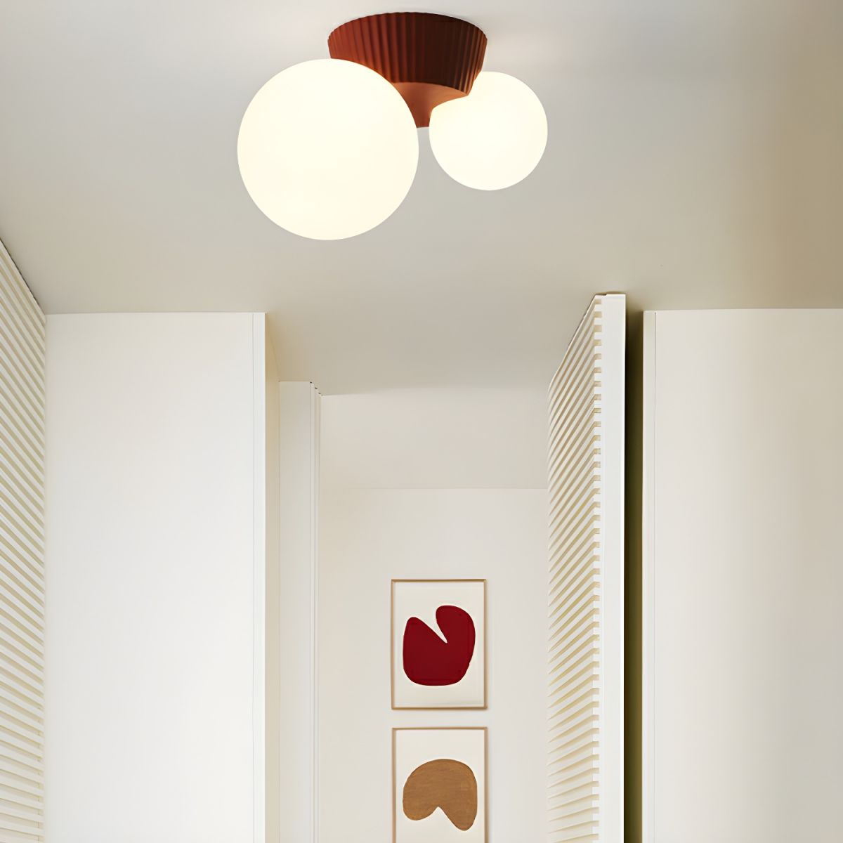 Modern Ceiling Lamp with Dual Light Bulbs for Cozy Home Interiors