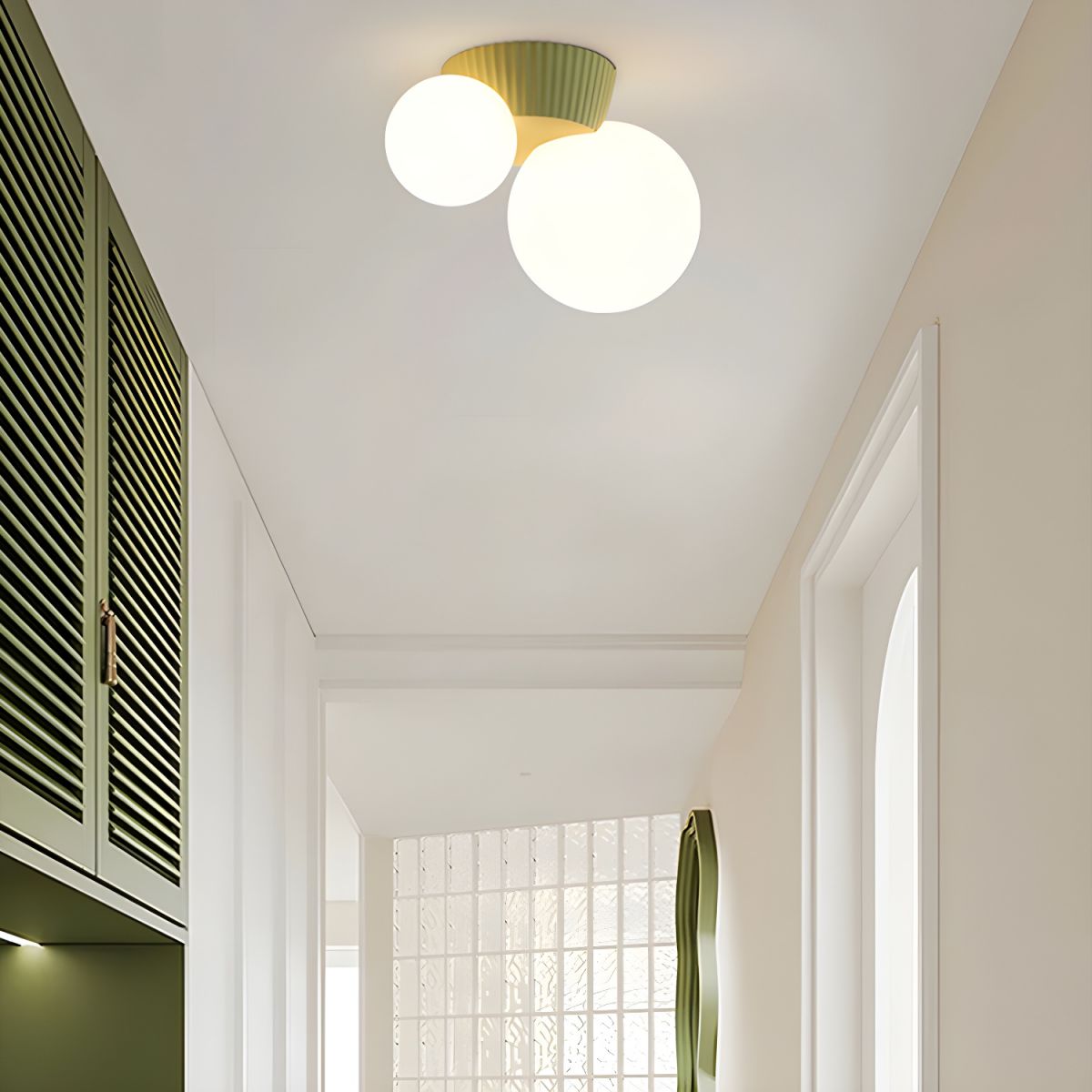 Modern Ceiling Lamp with Dual Light Bulbs for Cozy Home Interiors