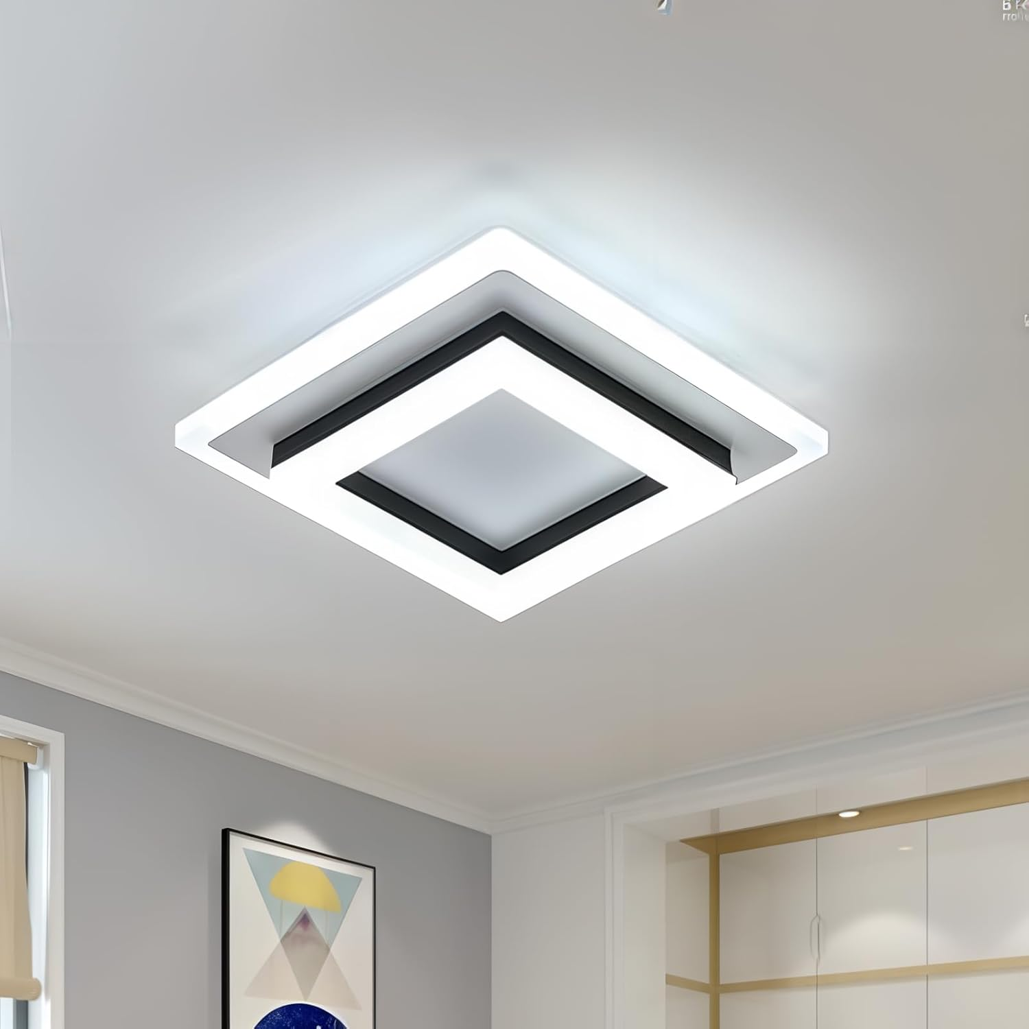 Modern Geometric Square LED Ceiling Lamp
