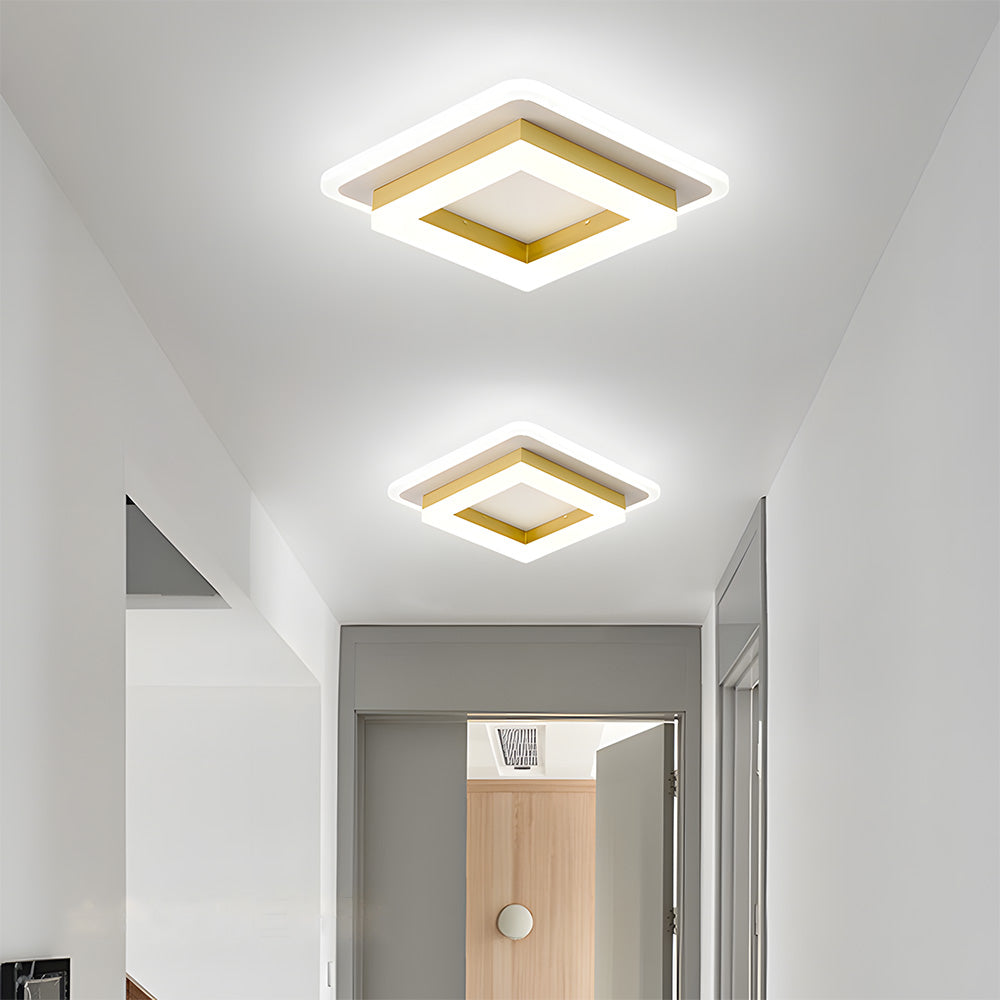 Modern Geometric Square LED Ceiling Lamp
