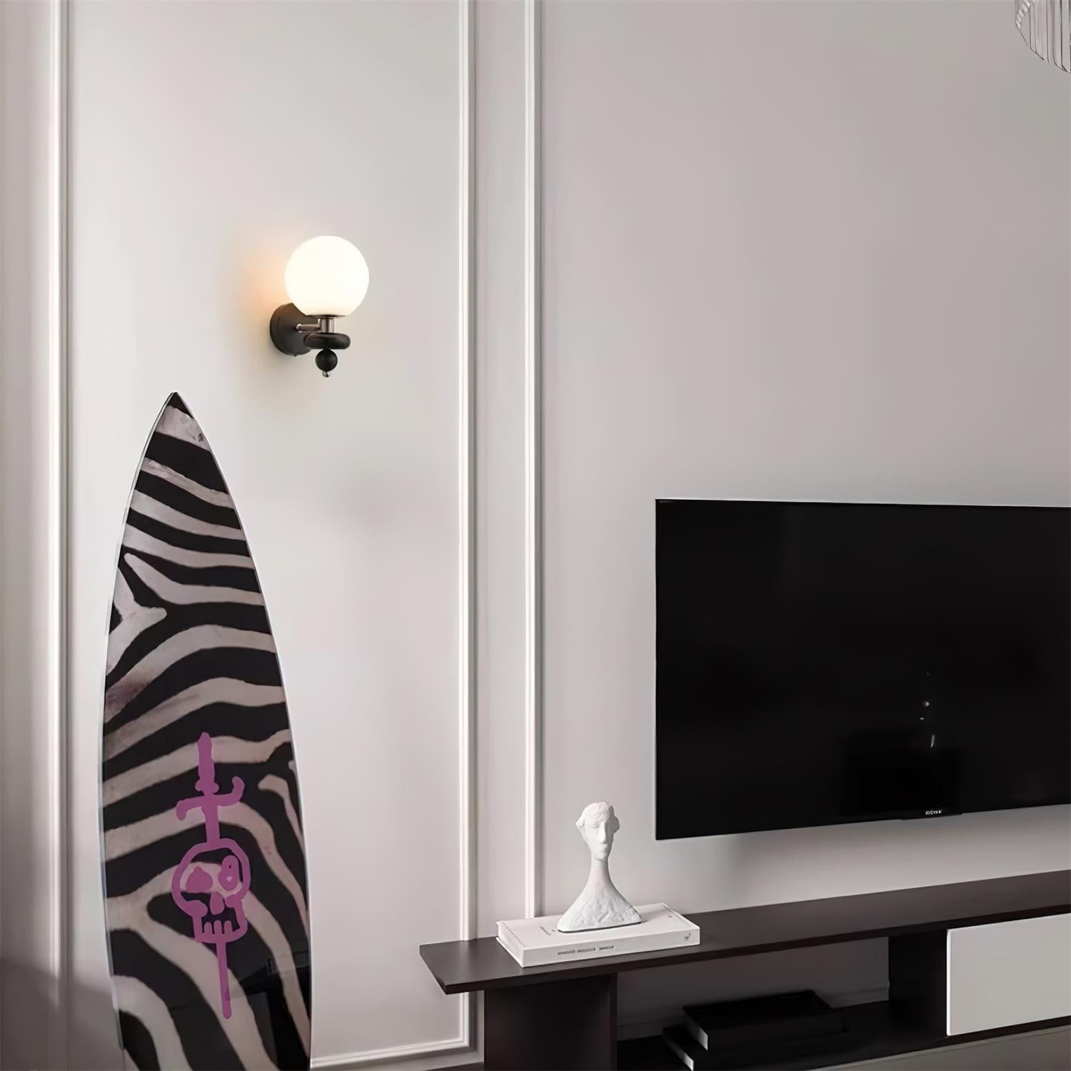Modern Globe Wall Lamp Minimalist Indoor Decorative Lighting Fixture