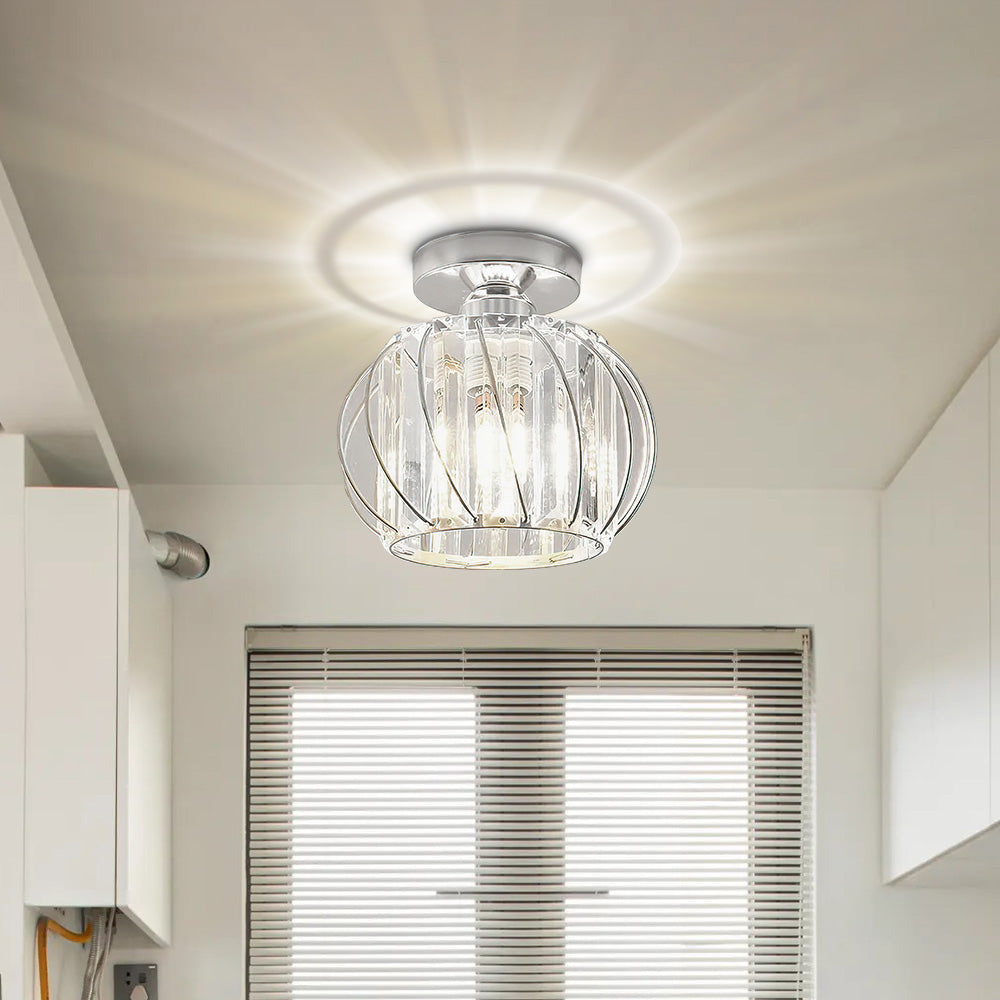Modern Open-Frame Ceiling Lamp Flush Mount Light Fixture
