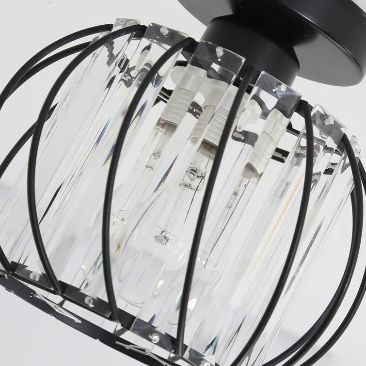 Modern Open-Frame Ceiling Lamp Flush Mount Light Fixture