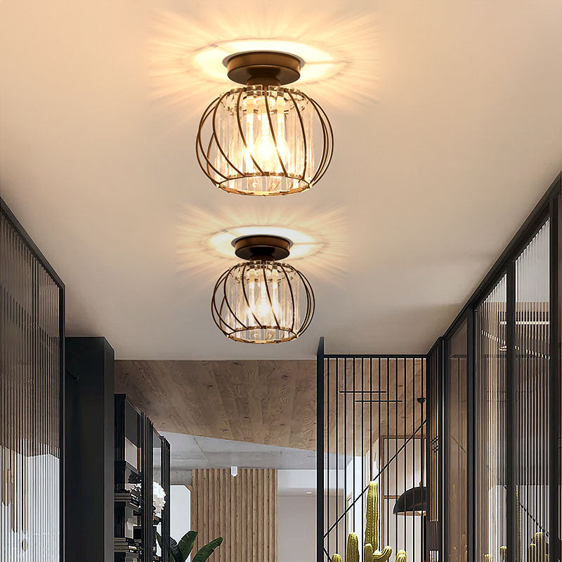 Modern Open-Frame Ceiling Lamp Flush Mount Light Fixture