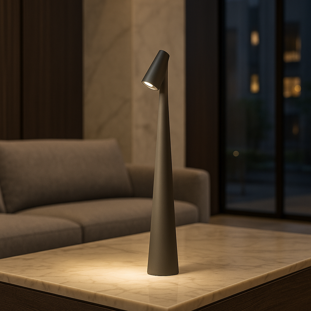 Modern Rechargeable Table Lamp – Cordless LED Indoor and Outdoor Lighting with 20 Hours Battery Life