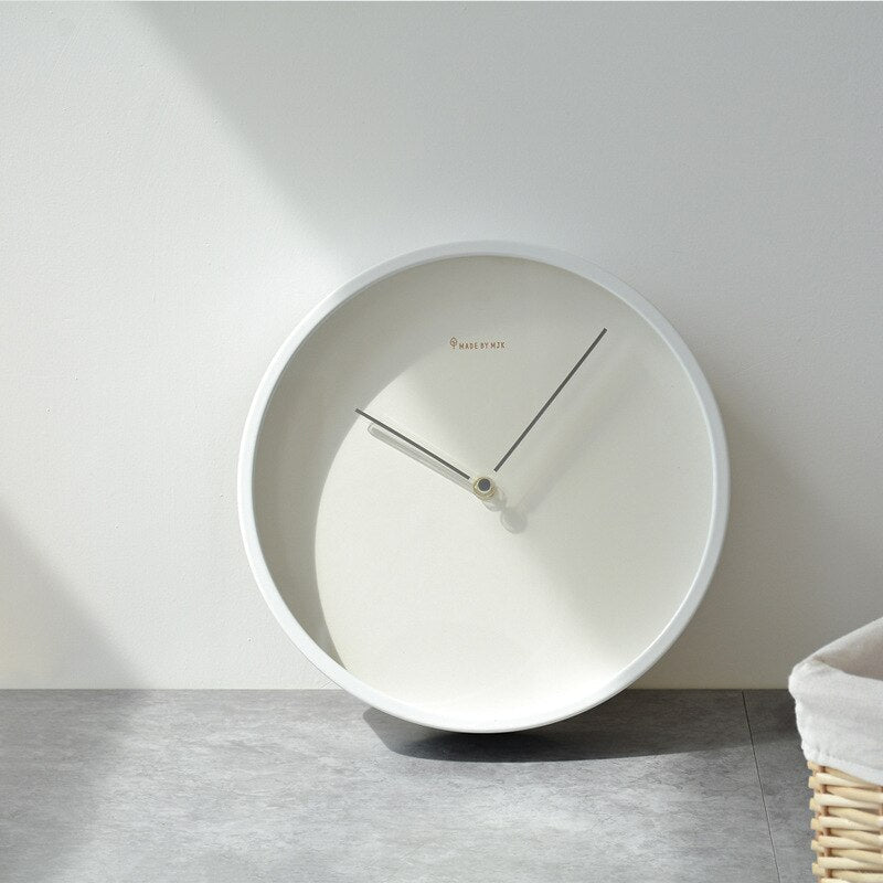 Modern Wall Clock Decor in Minimalist Design – Available in 25 cm and 30 cm, Multiple Colors: Gray, Black, Green, Blue, Red