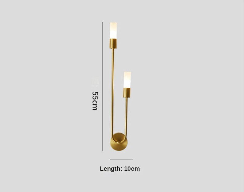 Modern Wall Lamp with Adjustable Color Temperatures – Energy-Efficient LED Wall Sconce Lighting for Indoor Use