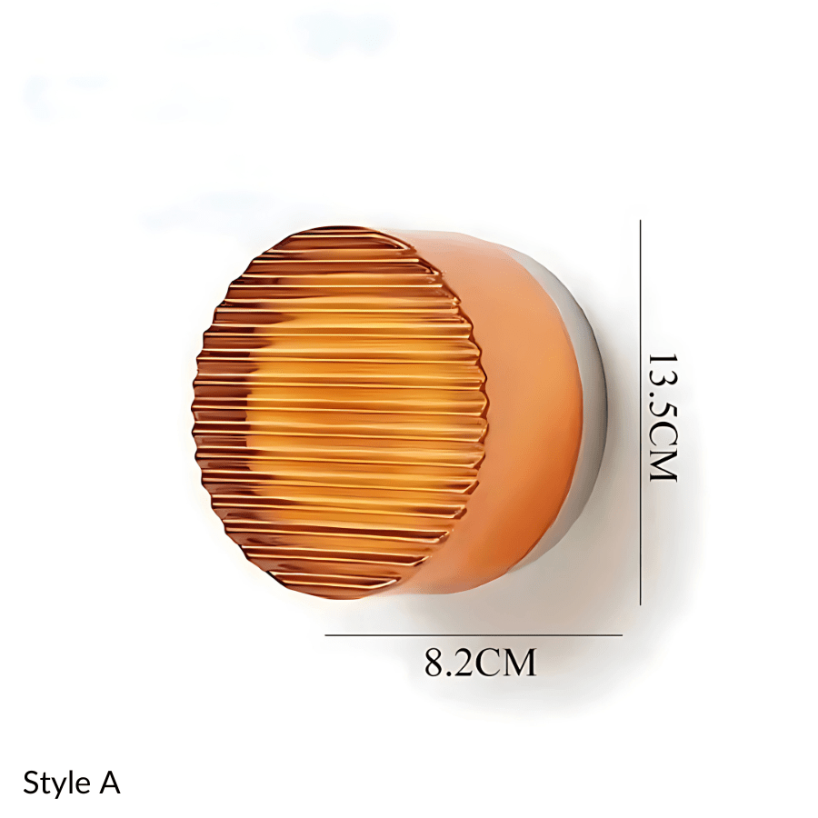 Modern Wall Light with Integrated LED – 7 Unique Styles for Elegant Interiors, Metal and Glass Design, Indoor Use