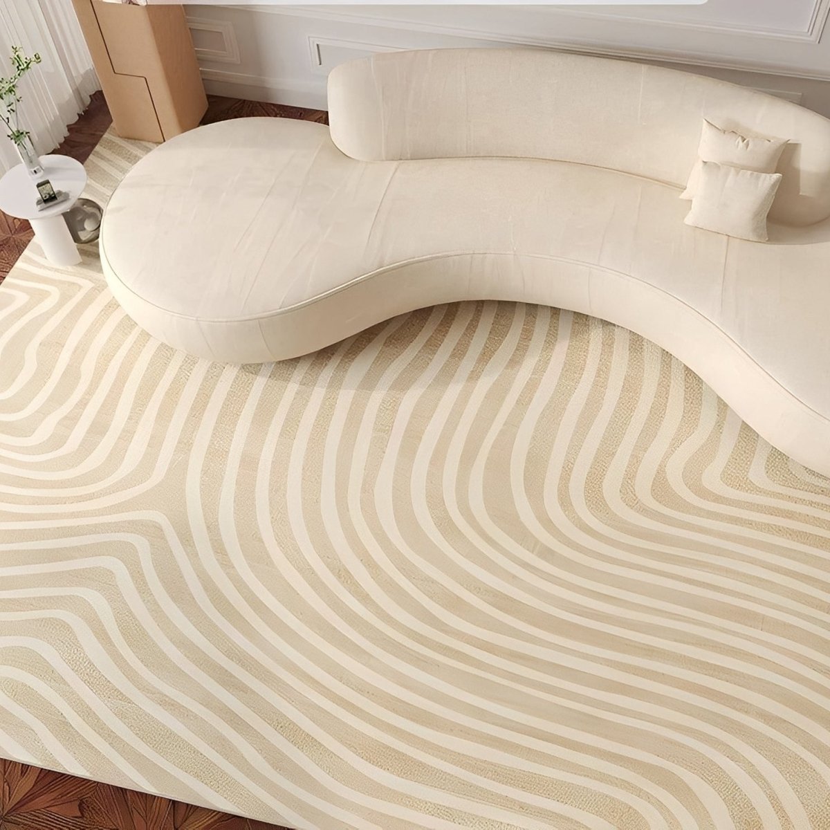 Modern Washable Carpet with Textured Surface and Timeless Design