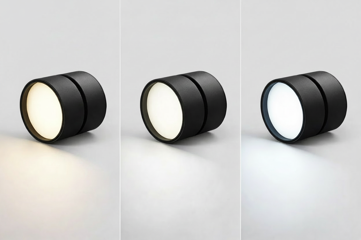 Modern Adjustable LED Ceiling Light with Rotating Head