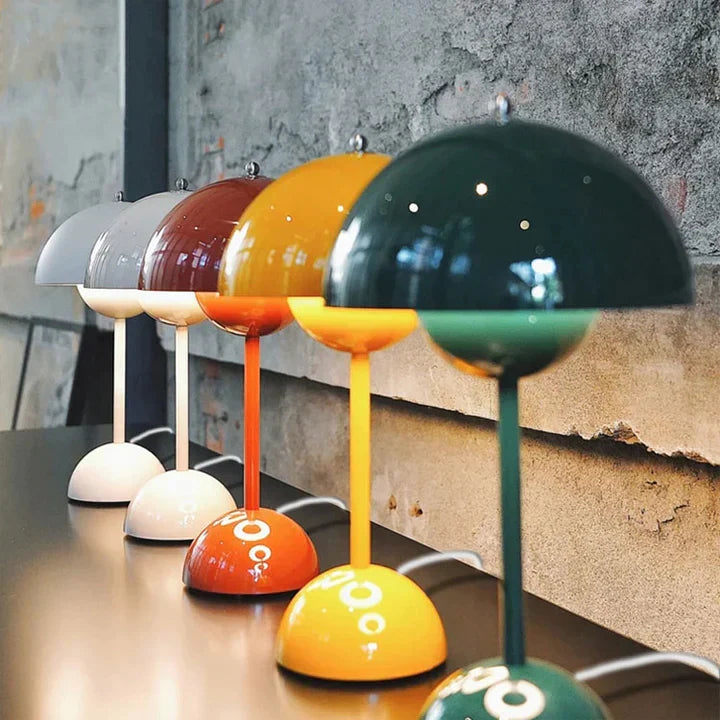 Contemporary Nordic Mushroom Table Lamp with 3 Brightness Levels