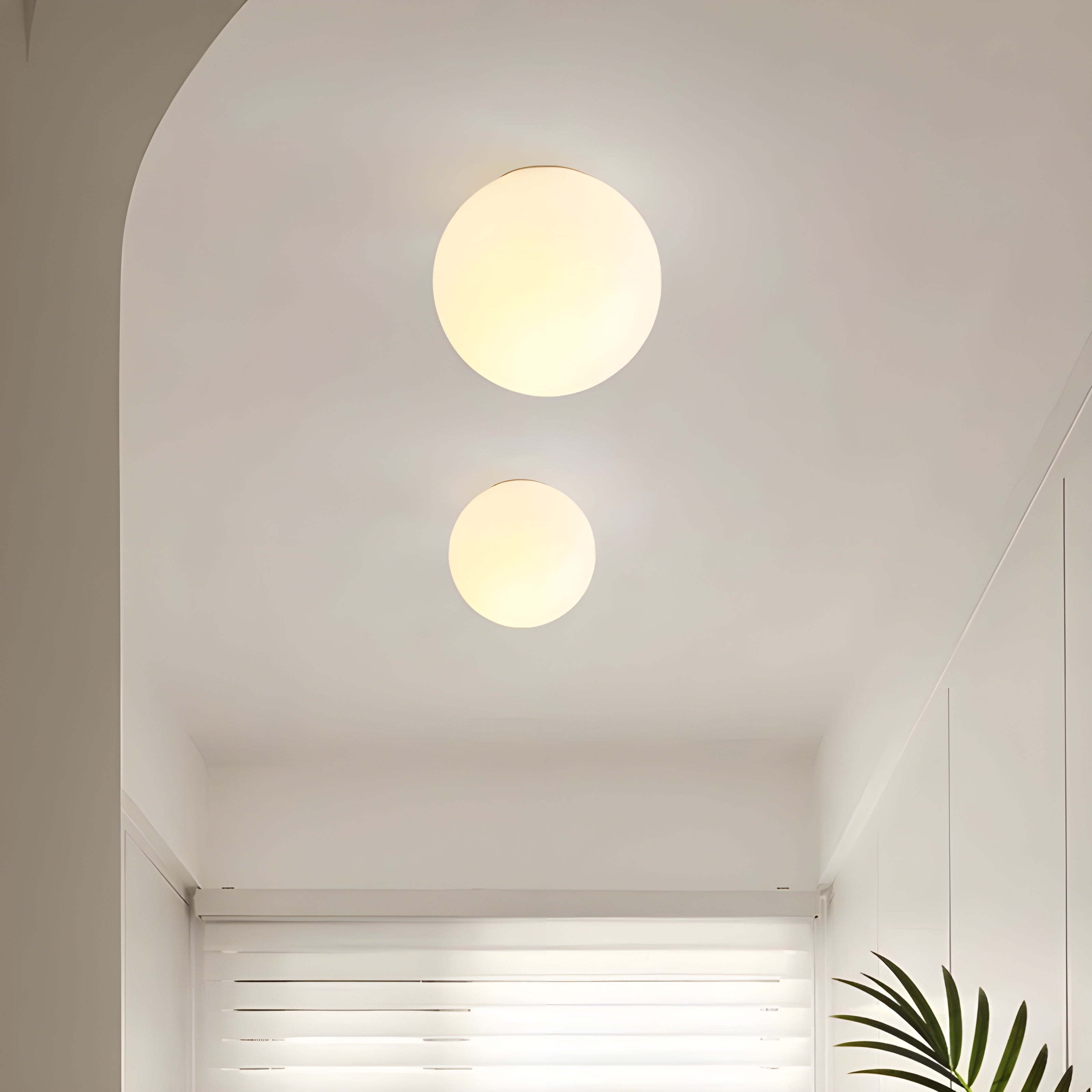 Modern Frosted Glass Wall Light