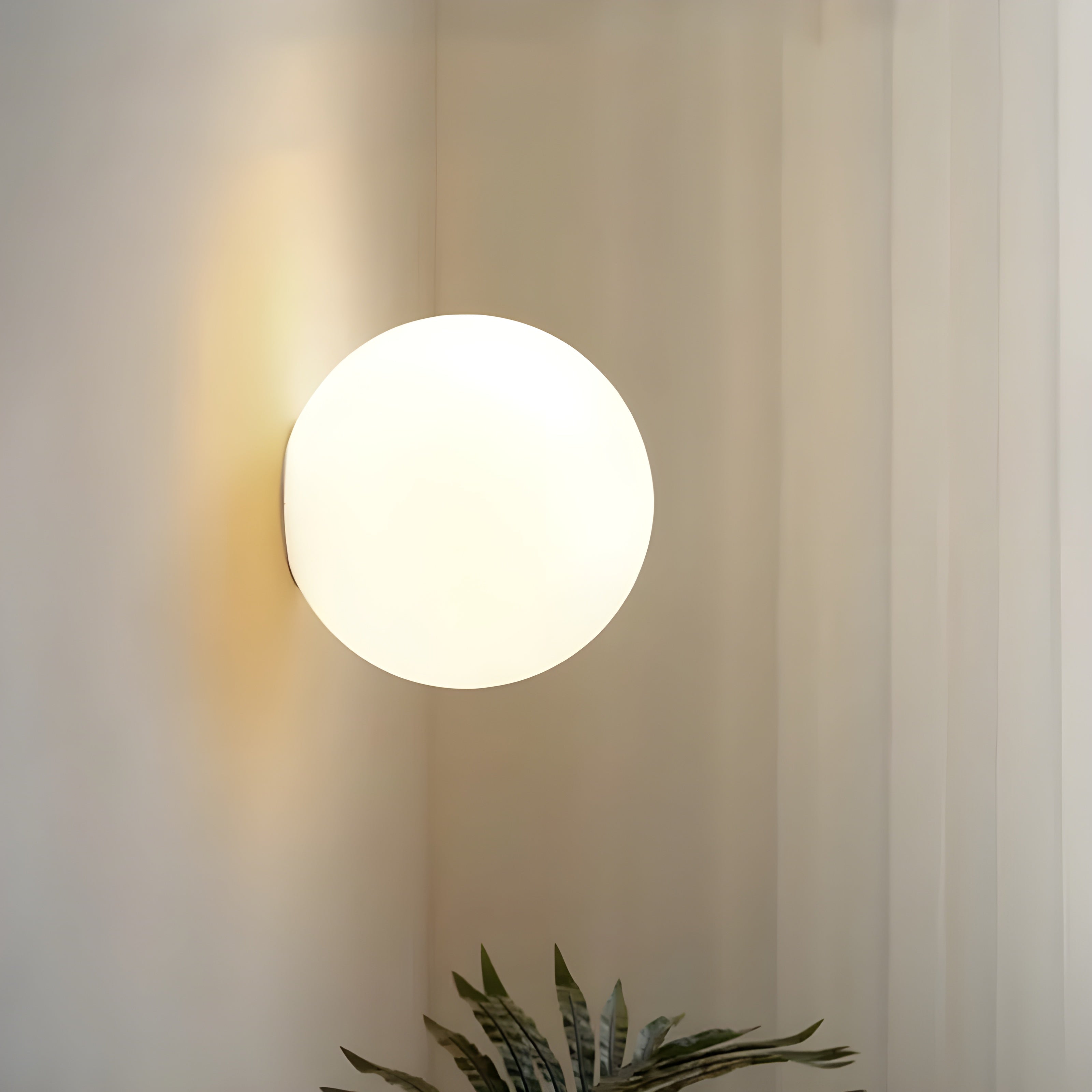 Modern Frosted Glass Wall Light