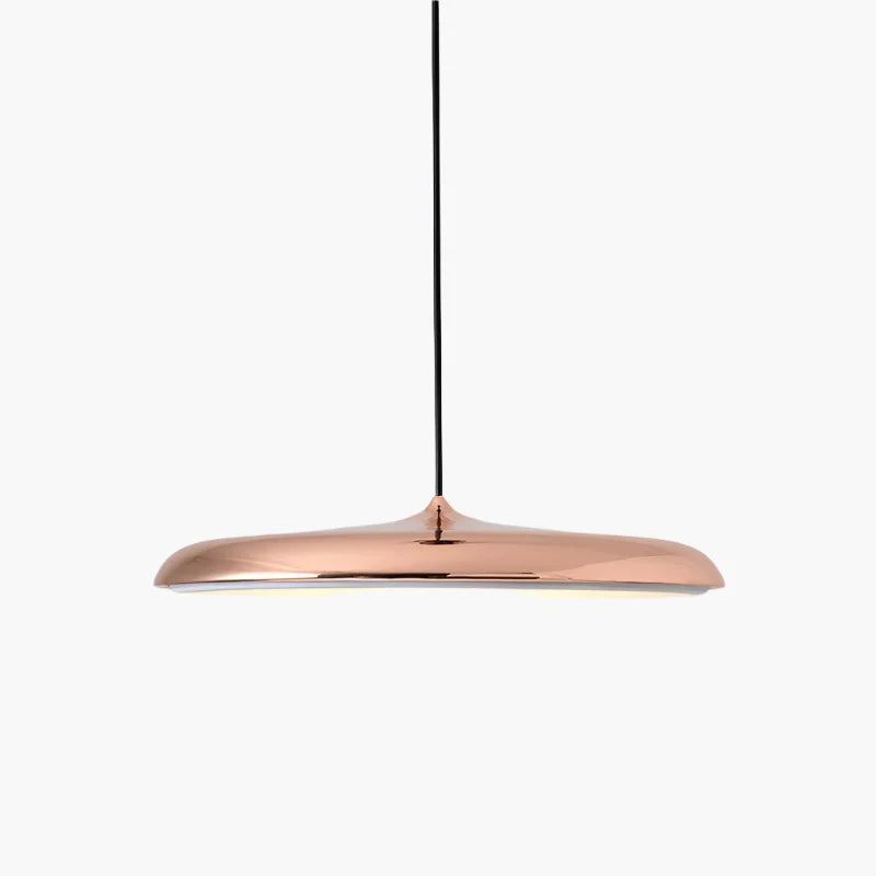 Modern LED Pendant Light – Ultra-Thin Disc Shade Ceiling Lamp for Living Room or Dining Room