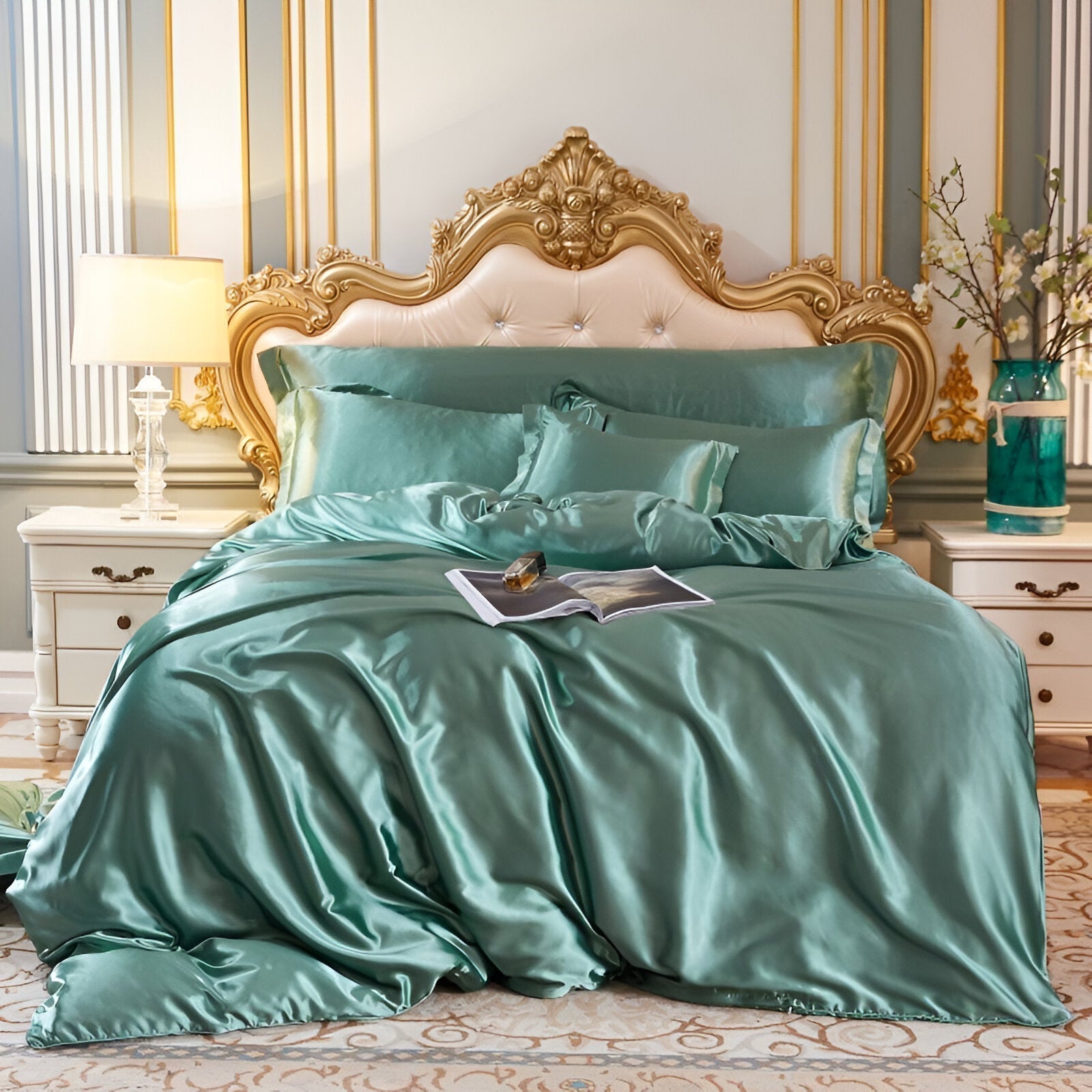 Mulberry Silk Duvet Cover with Breathable Temperature-Regulating Design
