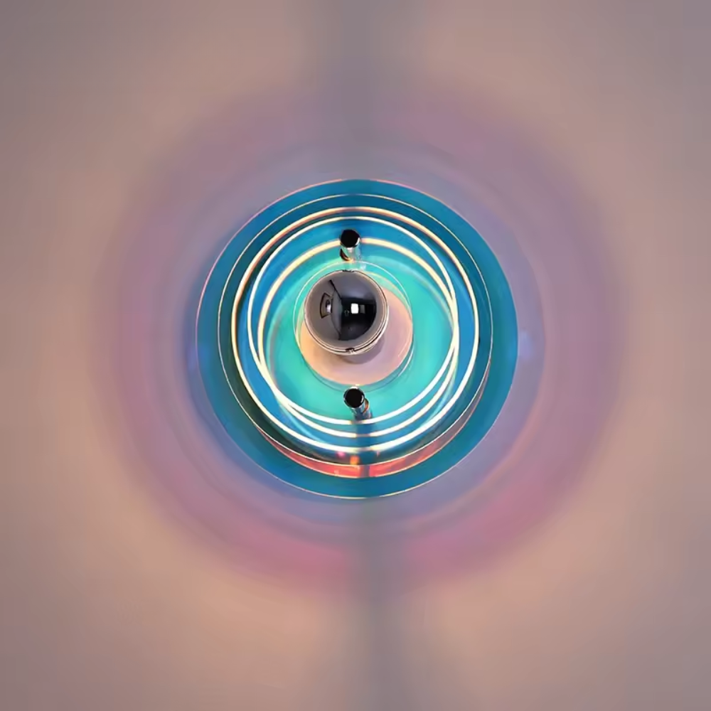 Bauhaus Style Colourful Disc Wall Light E27
