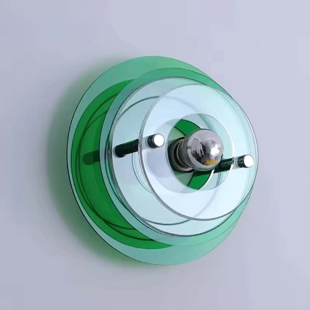 Bauhaus Style Colourful Disc Wall Light E27