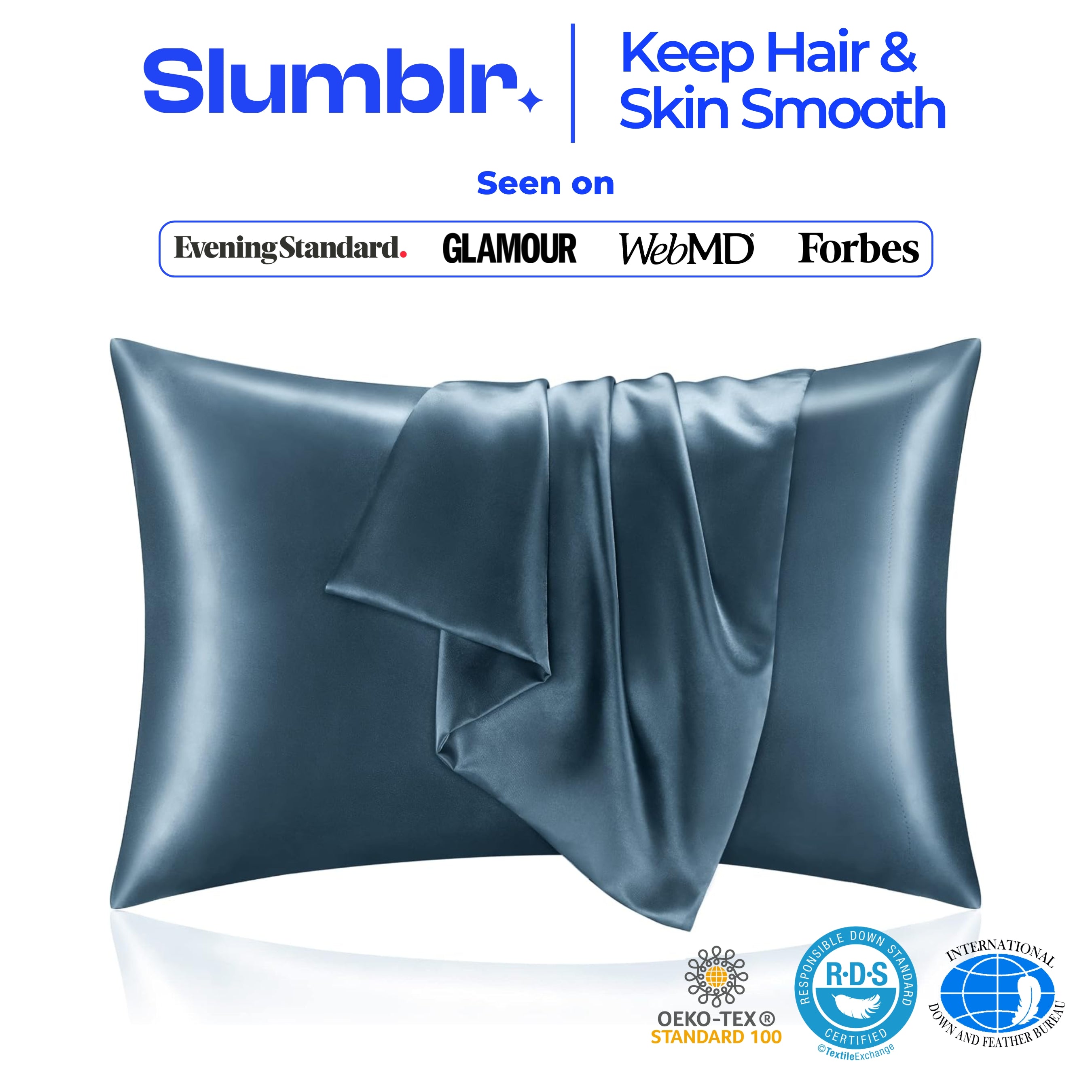 Natural Mulberry Silk Pillowcase for Hair and Skin – Soft, Breathable Luxury Bedding in Multiple Sizes and Colors