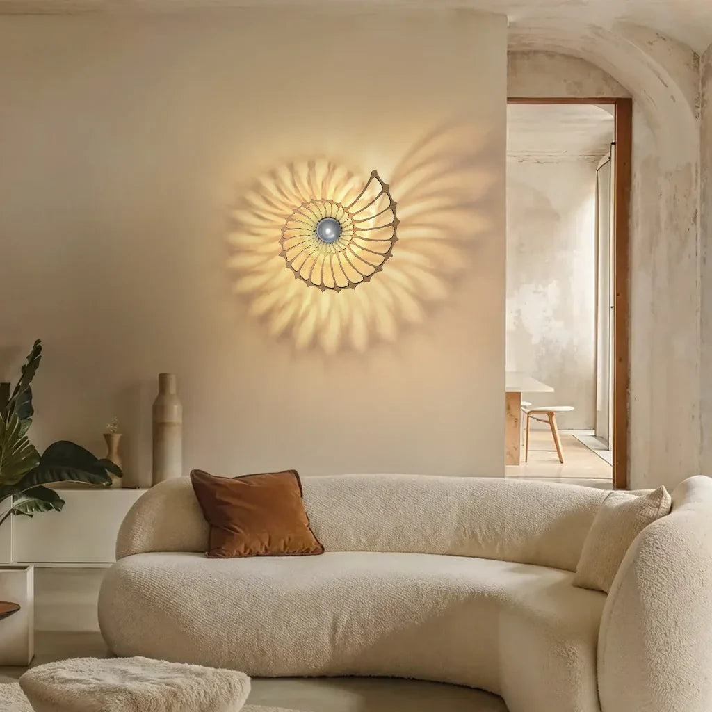 Nautilus Shell Decorative LED Wall Light
