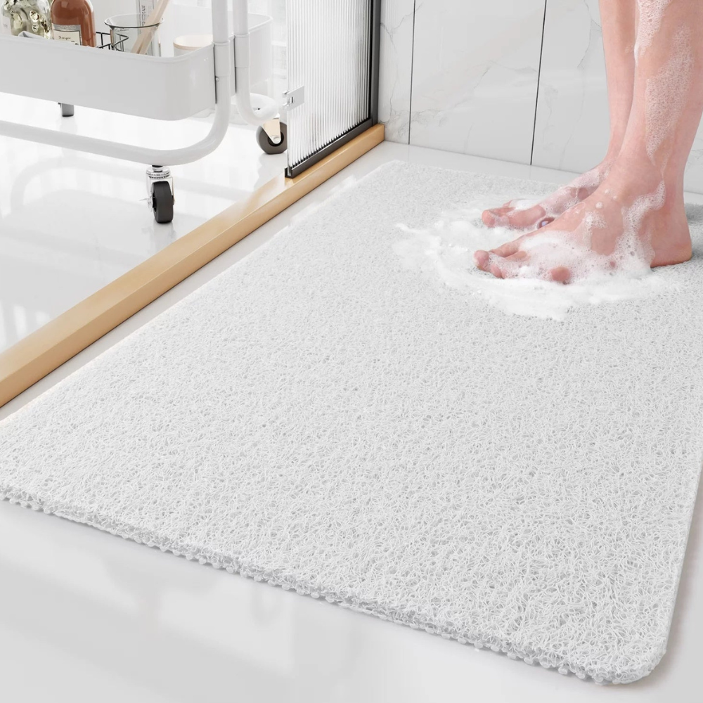Non-Slip Shower Mat with Soft Anti-Slip Design for Safe Bathroom Use – Versatile Textured Bath Mat