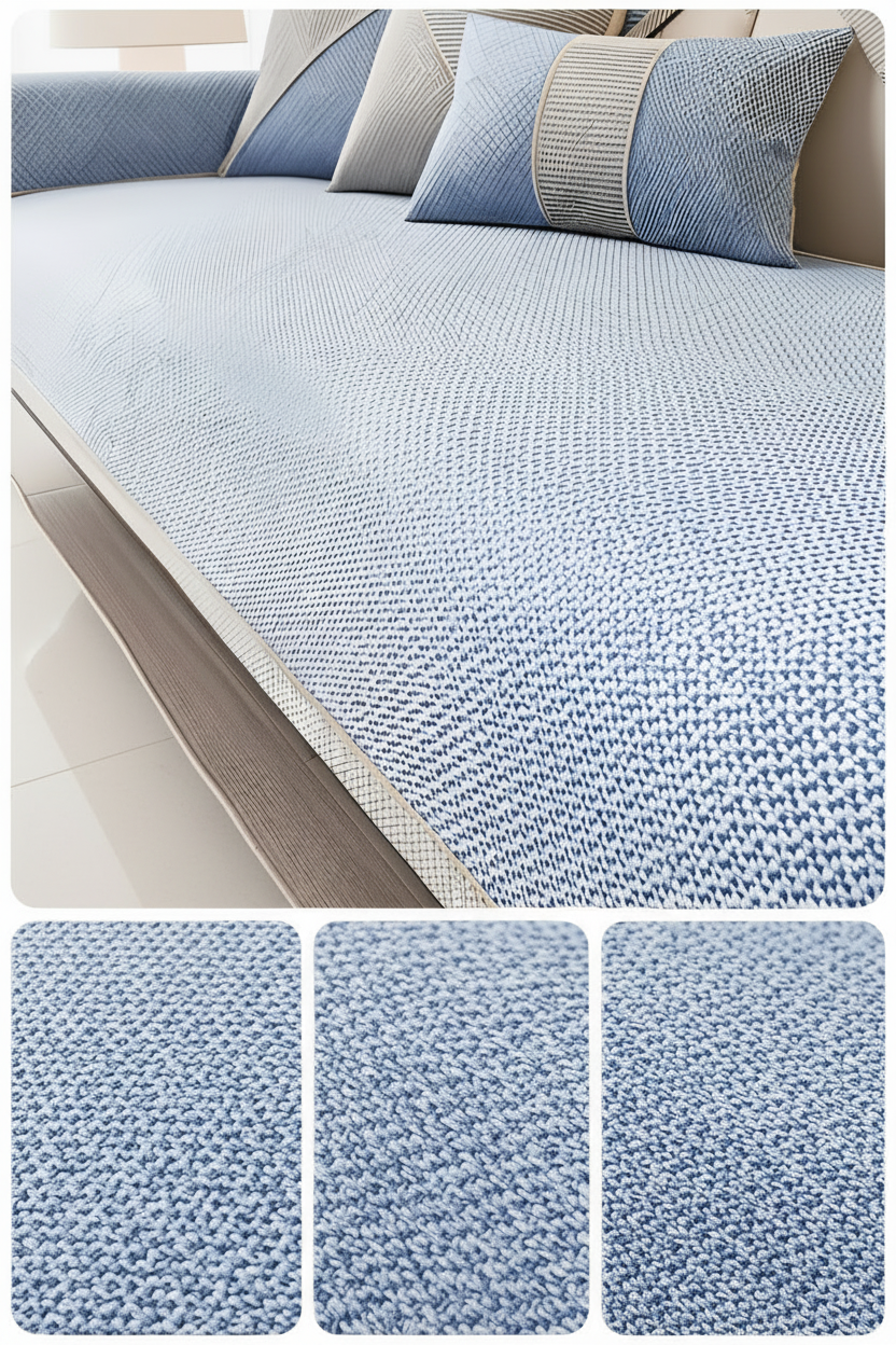Non-Slip Textured Sofa and Cushion Cover