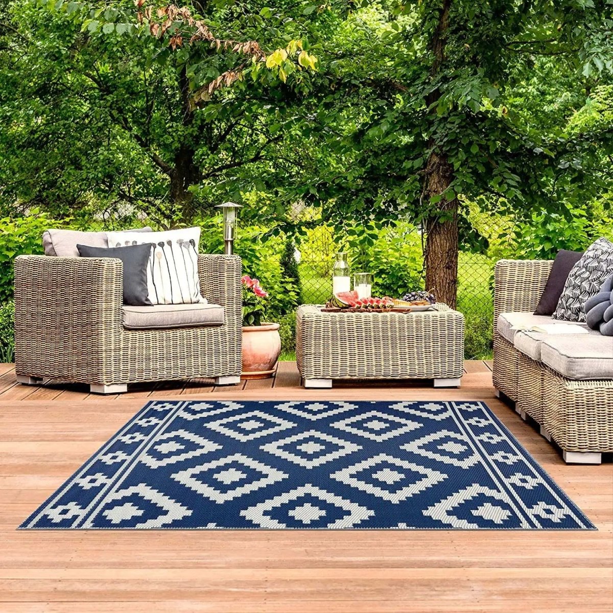 Outdoor Garden Carpet Weatherproof Durable Easy to Clean Patio Carpet