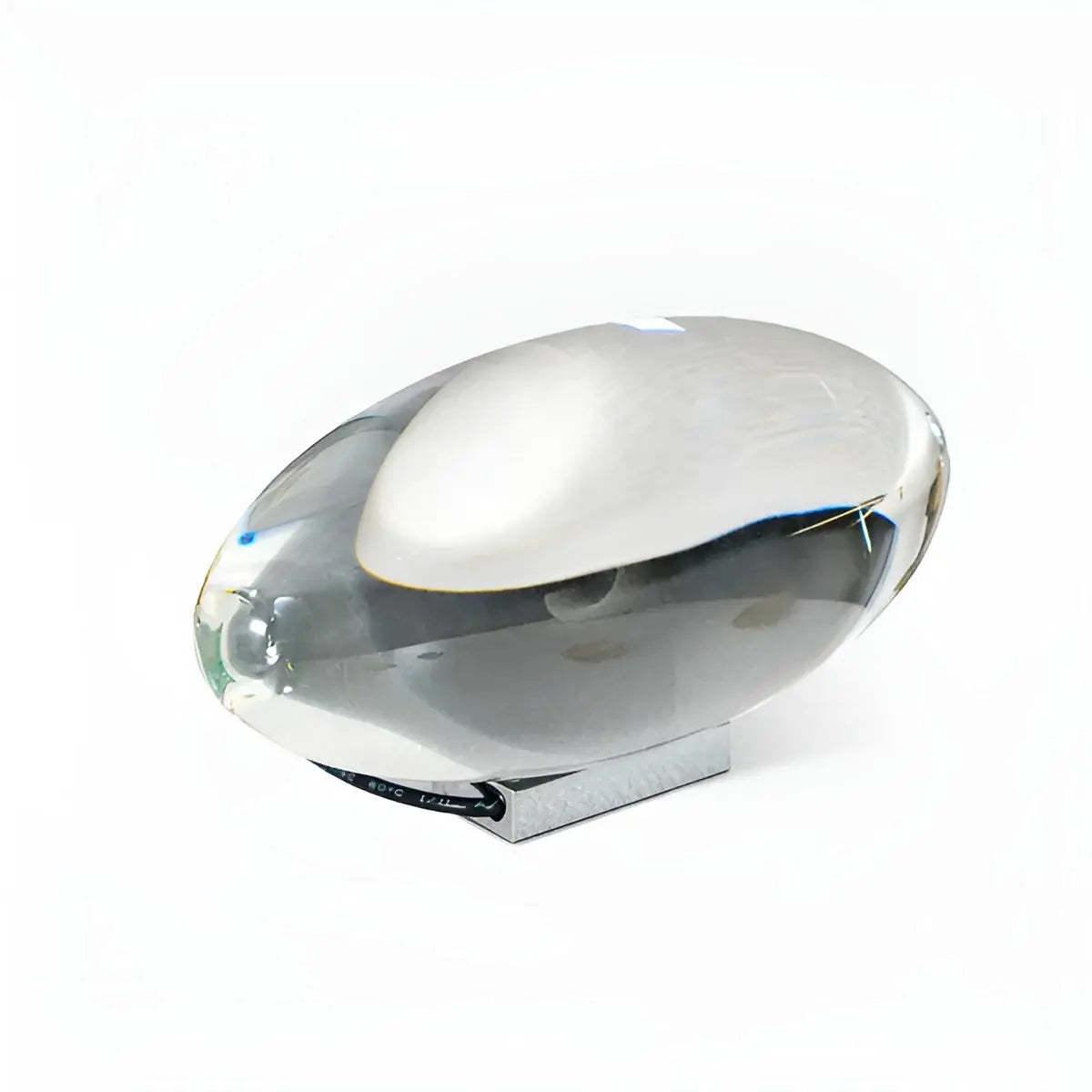Oval Crystal Glass LED Table Lamp