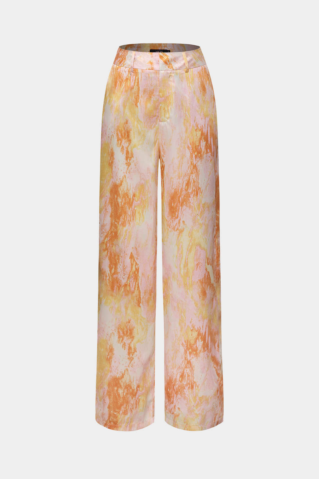 Women’s Marble-Print Satin Trousers