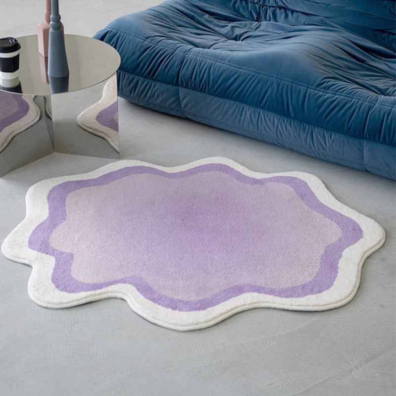 Pastel Cloud Carpet with Cheerful Design and Anti-Slip Backing