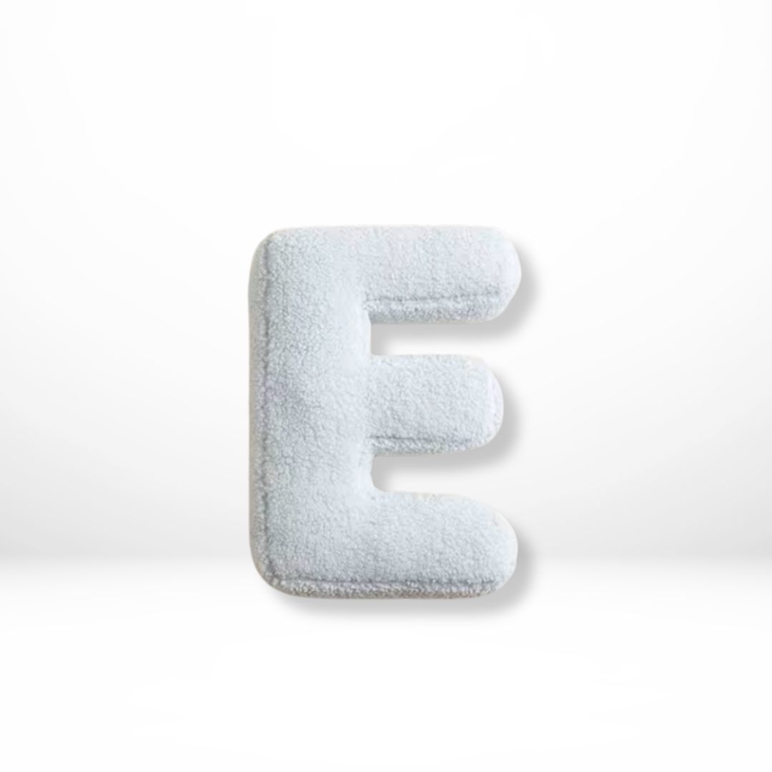 Personalized Velvet Decorative Cushion Cover - Soft Alphabet Pillow for Couch and Home Decor